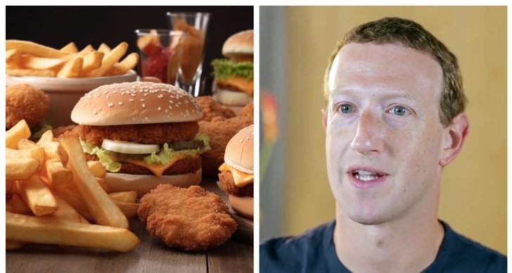 Mark Zuckerberg, McDonalds